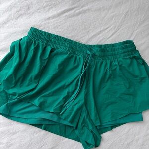 Green Athletic Women's Shorts